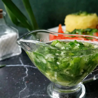 Луковая салатная заправка
