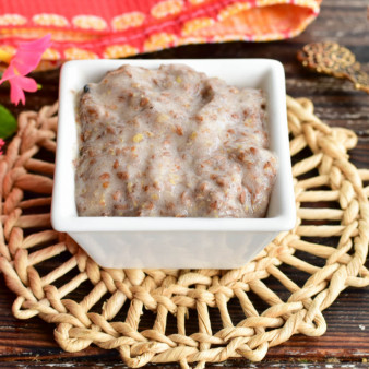 Льняная каша с бананом