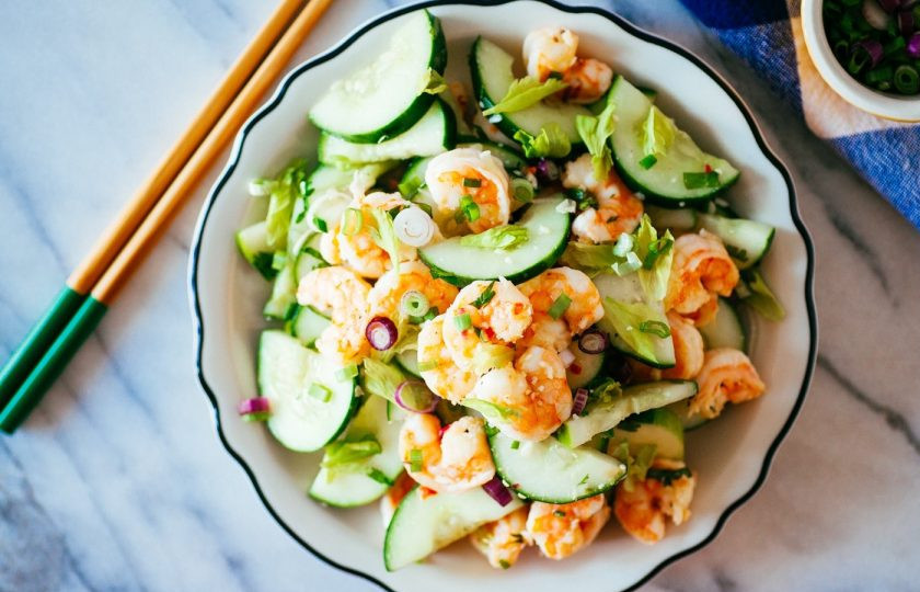 1. Этап. Салат с креветкой: Приятного аппетита!