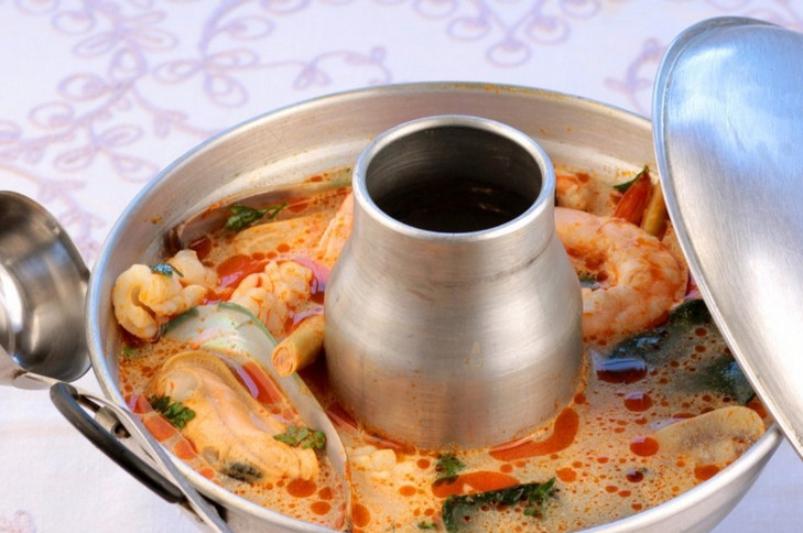 1. Этап. Суп Том ям с кокосовым молоком: Приятного аппетита!