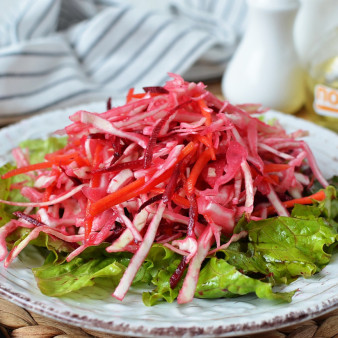 Салат из капусты и свёклы