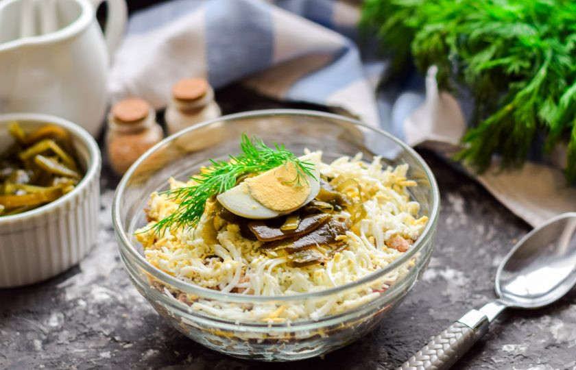 1. Этап. Салат Морское дно с морской капустой: Приятного вам аппетита!