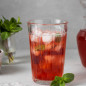Холодный чай с малиной и мятой