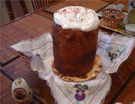 1. Этап. Куличи на маргарине: 6. Куличи готовы. Можно украсить разноцветной присыпкой.