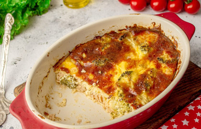 1. Этап. Запеканка с форелью и брокколи: Можно подавать как теплой, так и охлажденной. Приятного аппетита!