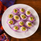 Mardi Gras Deviled Eggs