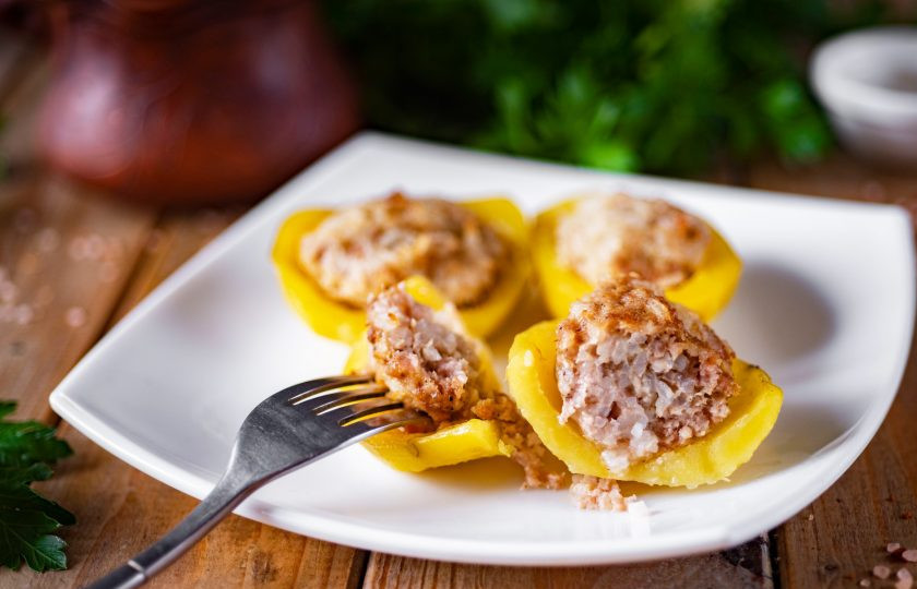 1. Этап. Картофель, фаршированный с рисом: Приятного аппетита!