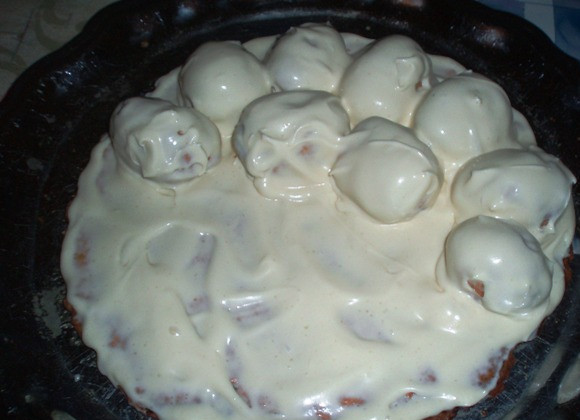 1. Этап. Торт Везувий: 6. Дополнит торт 