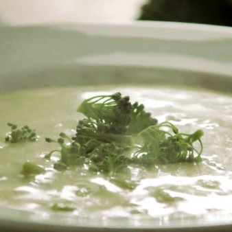 Крем-суп из брокколи с сыром