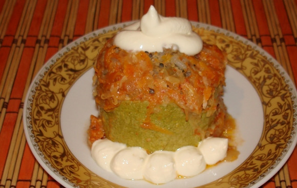 1. Этап. Жареные кабачки с мясом: Приятного аппетита!