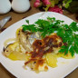 Скумбрия кусочками в духовке