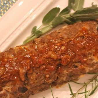 Фарш с грибами и сыром