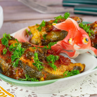 Горбуша в томатном соусе