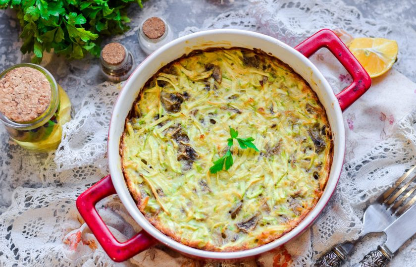 1. Этап. Запеканка из кабачков с грибами: Приятного вам аппетита!