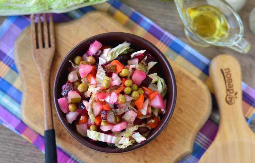 1. Этап. Винегрет с пекинской капустой: Приятного аппетита!