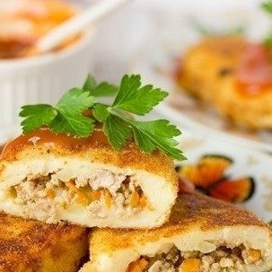 Картофельные зразы с фаршем