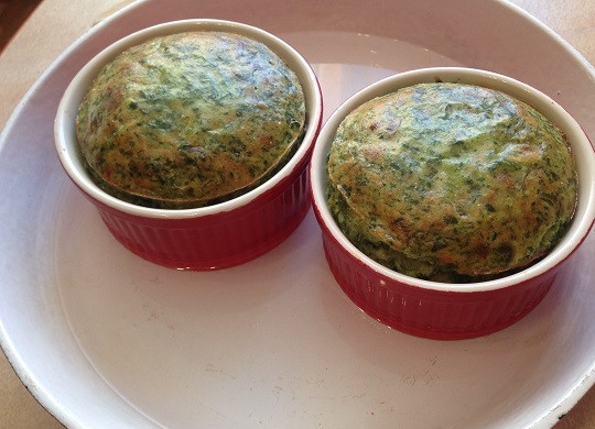 1. Этап. Морковно-шпинатное суфле: 10. И запекаем в разогретой до 180 градусов духовке минут 30-35.