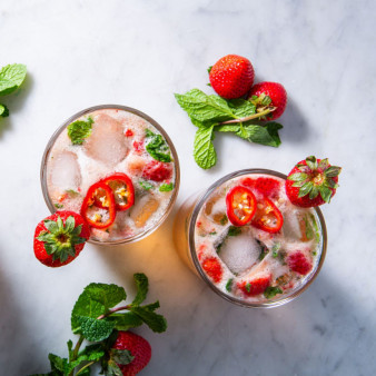Strawberry Jalapeño Mint Julep