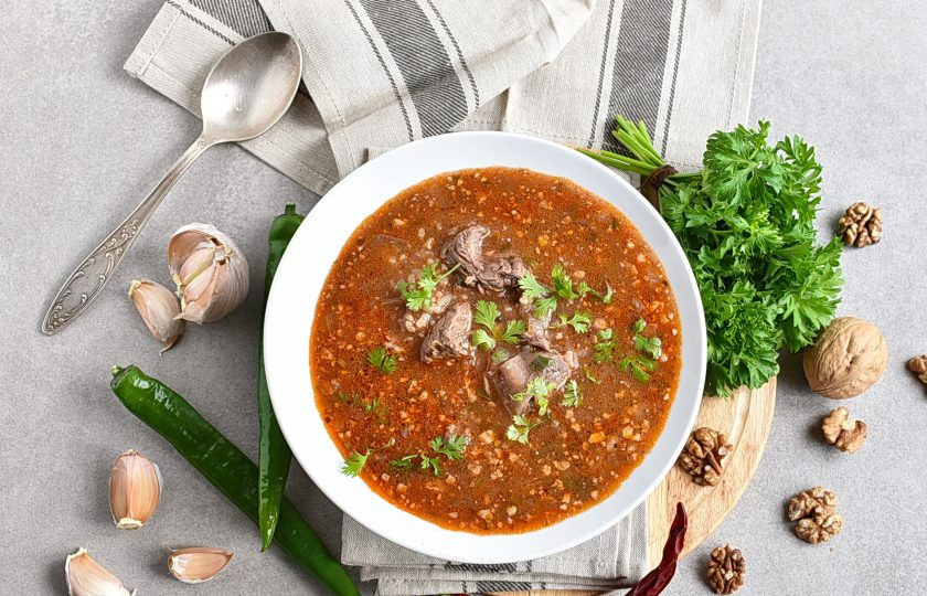 1. Этап. Харчо из говядины с ткемали: И сразу же подавайте к столу! Приятного аппетита!