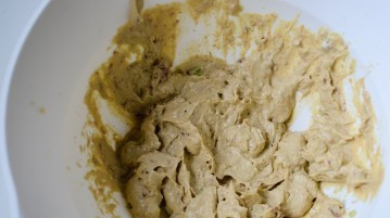 1. Этап. Дип из вяленых помидоров: При помощи блендера все ингредиенты растереть в пасту.