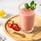 Смузи из клубники и консервированного ананаса