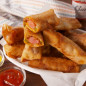 Chili Cheese Dog Egg Rolls