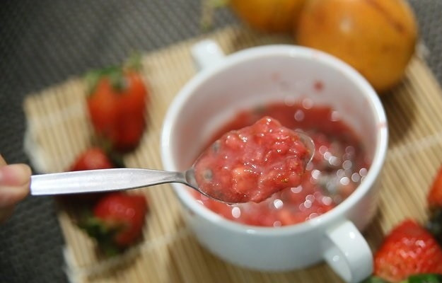 1. Этап. Кули из клубники и маракуйи: 3. Ваш кули из клубники и маракуйи готов!