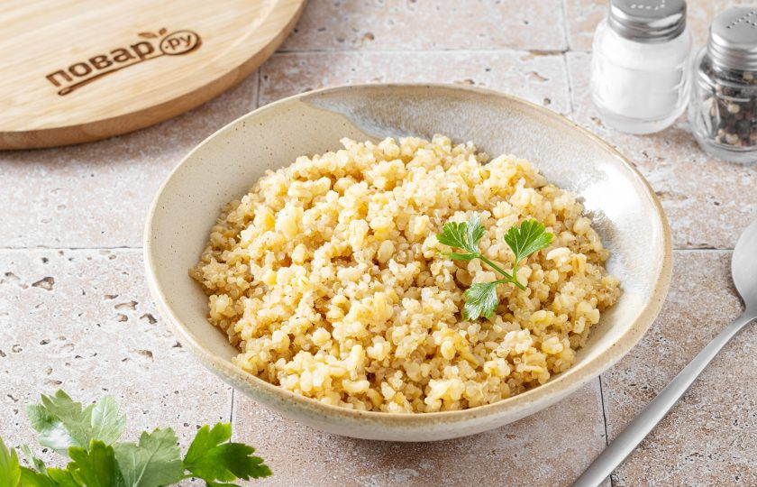 1. Этап. Каша из киноа и булгура: Каша из киноа и булгура готова, приятного вам аппетита!