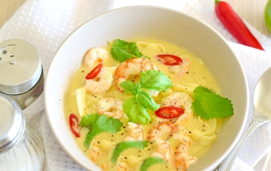 1. Этап. Асам Лакса: Подавайте готовый суп 