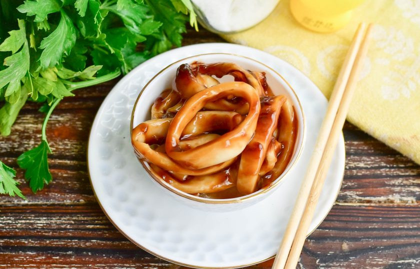 1. Этап. Кальмары в соусе терияки: Кальмары в соусе терияки готовы!