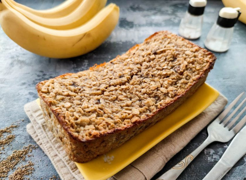 1. Этап. Банановый кекс без муки: Банановый кекс без муки готов. Приятного аппетита!