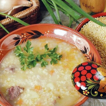 Пшенный суп