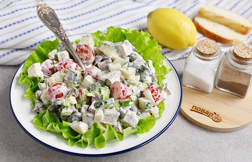 1. Этап. Салат Гурман с языком: Приятного аппетита!