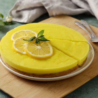 Лимонный пирог без яиц