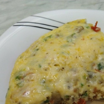 Фриттата с баклажаном