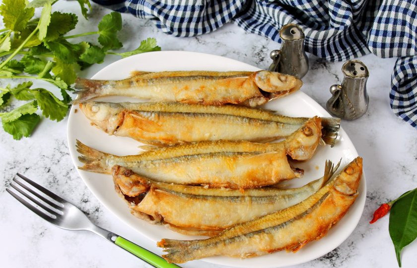 1. Этап. Корюшка жареная: Приятного аппетита!