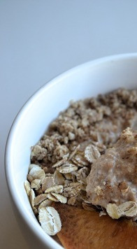 1. Этап. Смузи-боул с персиками: Смузи-боул готов! По желанию, добавить мёд/сахар/сироп.