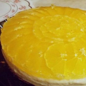 Апельсиновое желе для торта