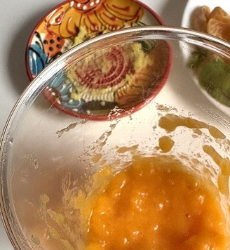 1. Этап. Смузи Зимние витамины: Погружным блендером пробить в пюре.