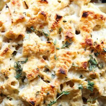 Baked Creamy Garlic Rigatoni