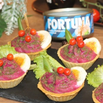 Желейная шуба в тарталетках