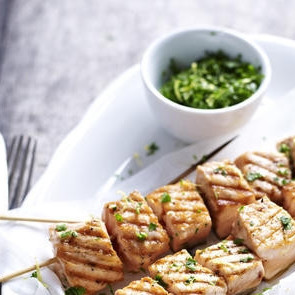 Шашлык из красной рыбы