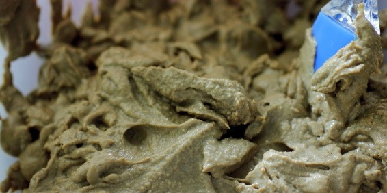 1. Этап. Парфе из куриной печени: Печеночную массу поместите в холодильник.