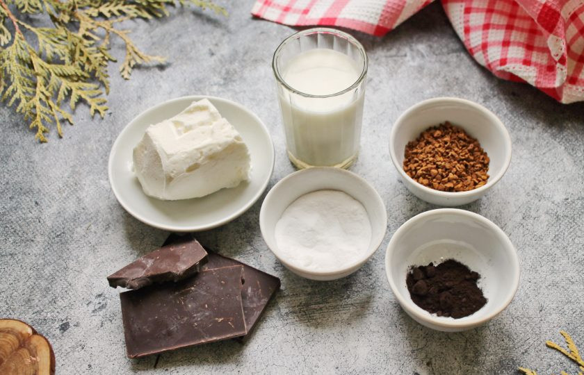 1. Этап. Десерт Горячее холодное: Подготовьте все необходимые ингредиенты для приготовления десерта 