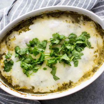 Salsa Verde Chicken Bake