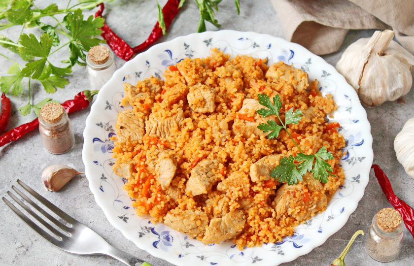 1. Этап. Кускус с индейкой: Приятного аппетита!