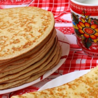 Блины на манке с дрожжами