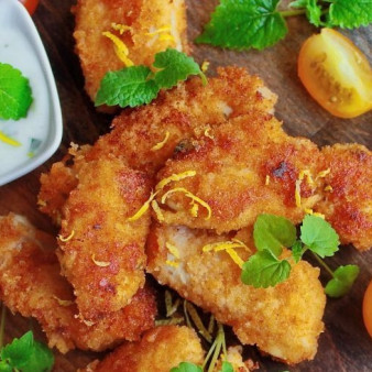 Жареная курица с хрустящей корочкой