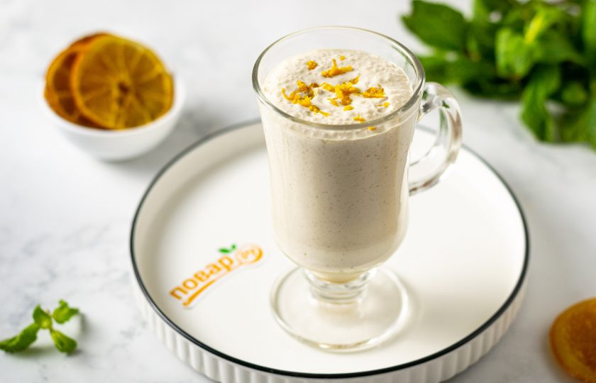 1. Этап. Апельсиновый раф: Апельсиновый раф готов, приятного аппетита!