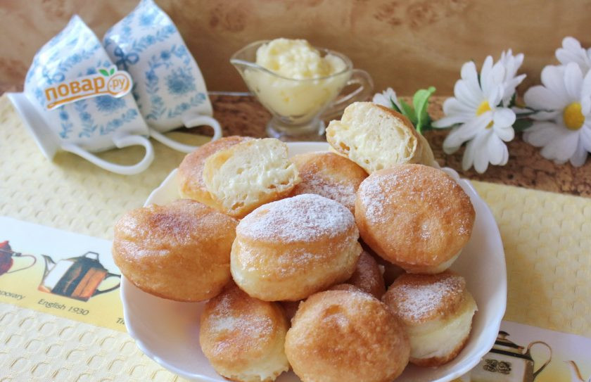 1. Этап. Пончики Бомболони: Итальянские пончики готовы. С чаем, кофе, компотом очень вкусно!